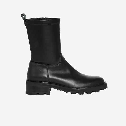 STIVALE CON GAMBALE ALLA CAVIGLIA IN NAPPA STRETCH NERA ANABEL - Nero | Roberto Festa