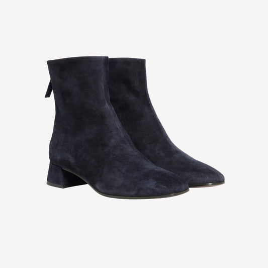 STIVALETTO ALLA CAVIGLIA IN CAMOSCIO BLU NAVY CON TACCO MEDIO MAVI - Blu | Roberto Festa