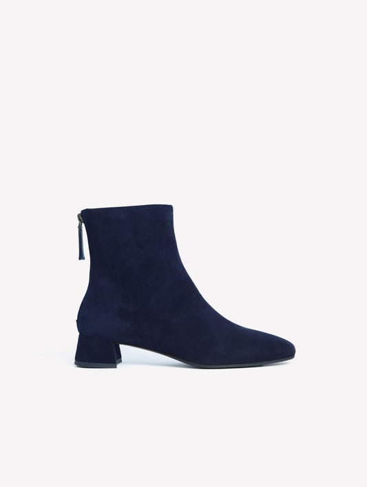 STIVALETTO IN CAMOSCIO NAVY CON TACCO MEDIO QUADRATO ADDISON - Blu navy | Roberto Festa