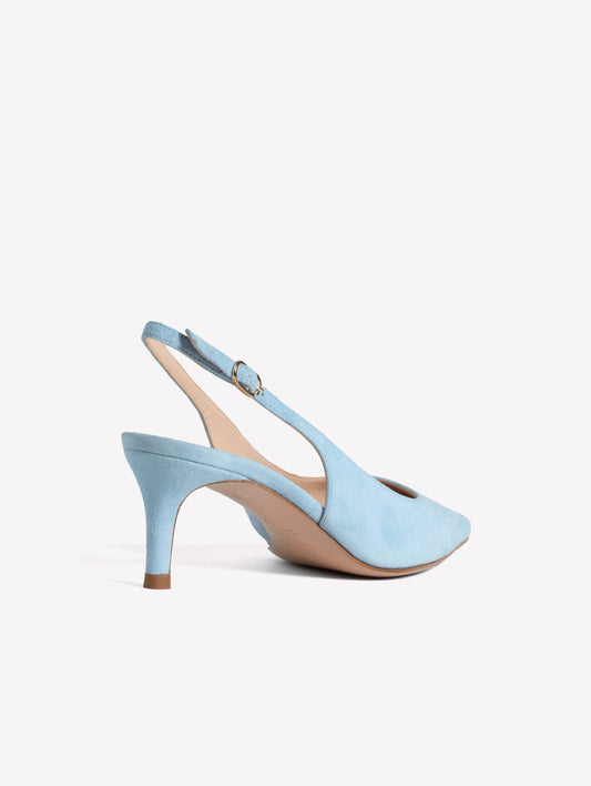 SLINGBACK IN CAMOSCIO COLOR CARTA DA ZUCCHERO ADISA - Azzurro | Roberto Festa