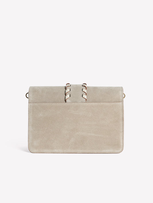 BORSA SPALLA IN CROSTA COLOR TAUPE CON CINTURA CENTRALE ALMA - Nuovi Arrivi | Roberto Festa