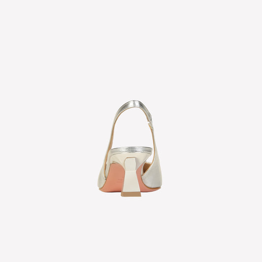 slingback in luxor silver arabel - Argento | Roberto Festa