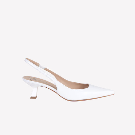 slingback in nappa bianco arabel - Bianco | Roberto Festa
