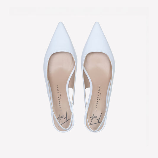 slingback in nappa bianco arabel - Bianco | Roberto Festa