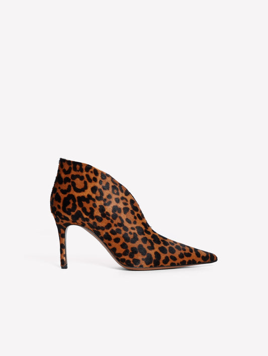 DÉCOLLETÉ IN CAVALLINO LEOPARDATO CON TACCO A SPILLO BARIA - Leopard | Roberto Festa