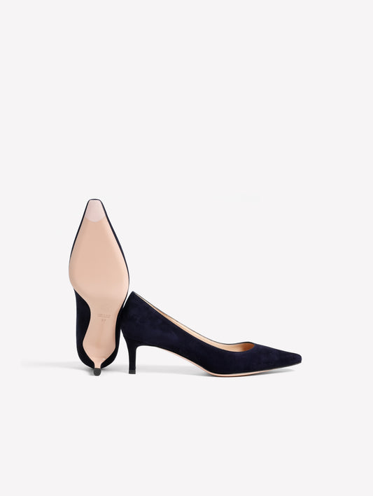 DECOLLETE' IN CAMOSCIO BLU NAVY CERERE - blu | Roberto Festa