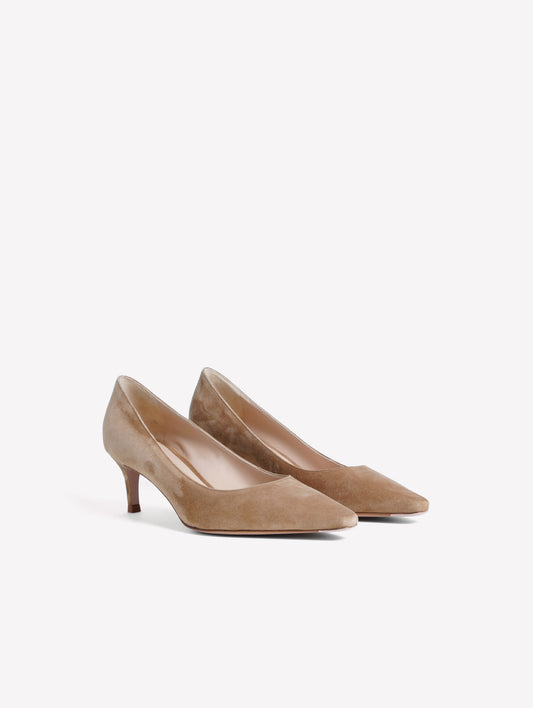 DECOLLETE' IN CAMOSCIO TAUPE CERERE - Spring Summer Preview | Roberto Festa