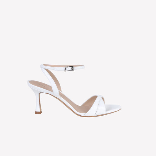 sandalo con cinturino alla caviglia in softy bianco donna - Scarpe da Cerimonia | Roberto Festa