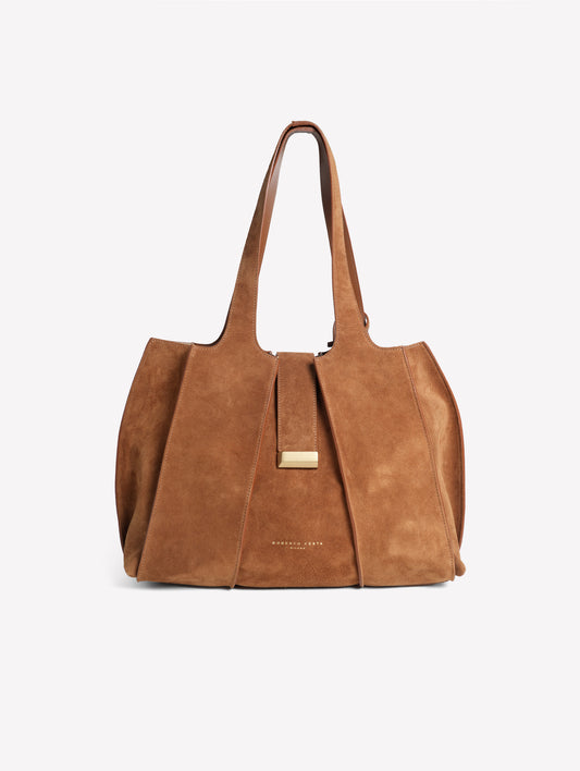 BORSA SHOPPING IN CROSTA COLOR CUOIO ELOISE - Borse | Roberto Festa