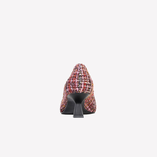 DÉCOLLETÉ IN BOUCLÉ MULTICOLOR CON ACCESSORIO STRASS EVILLY - Multicolor | Roberto Festa