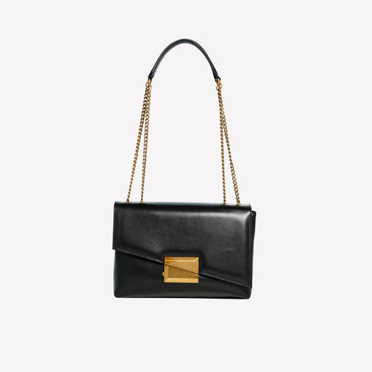 BORSA A CARTELLA IN VITELLO NERO ISOLDE - Nero | Roberto Festa