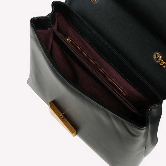 BORSA A CARTELLA IN VITELLO NERO ISOLDE - Nero | Roberto Festa
