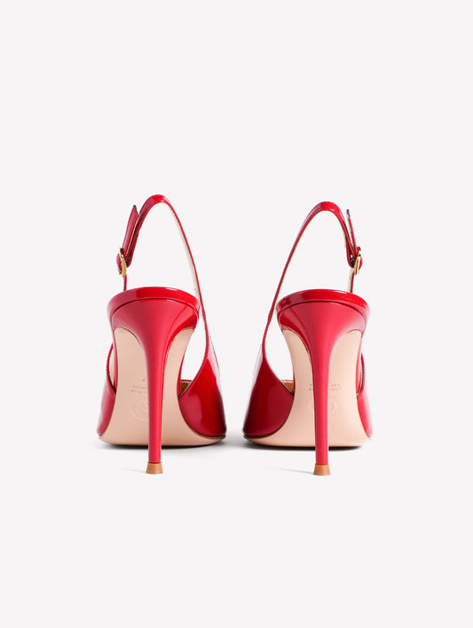 SLINGBACK IN VERNICE ROSSA CON TACCO ALTO KLEPT - Rosso | Roberto Festa