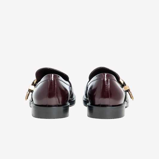 MOCASSINO IN SPAZZOLATO COLOR BORDEAUX LIRA - Bordeaux | Roberto Festa