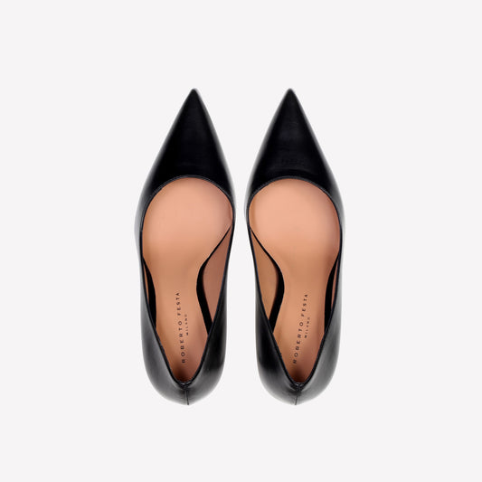 DÉCOLLETÉ IN VITELLO NERO LORY - Nero | Roberto Festa