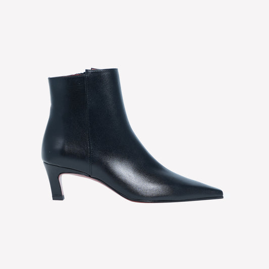 STIVALETTO IN AGNELLO NERO CON TACCO MEDIO MILIA - Scarpe | Roberto Festa