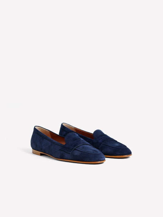 MOCASSINO IN CROSTA BLU NAVY MINERVA - Scarpe | Roberto Festa