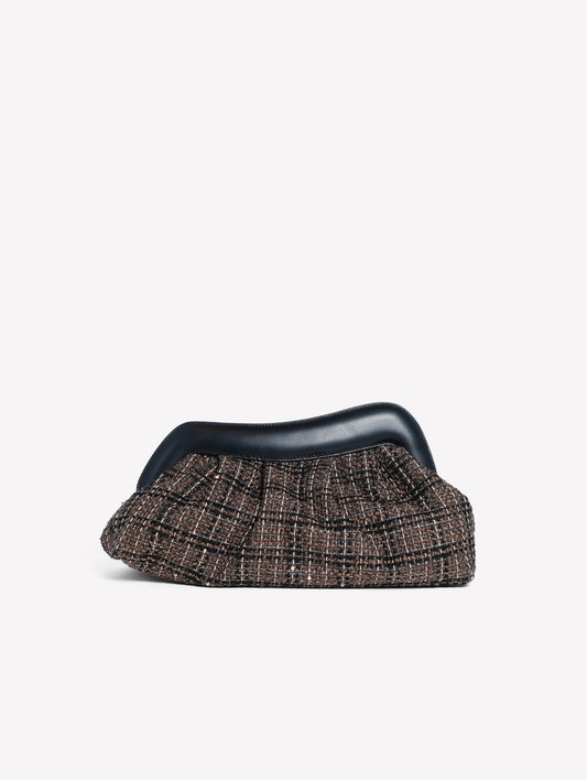 POUCH IN TWEED TAUPE NAYARA - Taupe | Roberto Festa