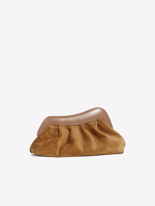 POUCH IN CAMOSCIO MARRONE OLIVA NAYARA - Marrone | Roberto Festa