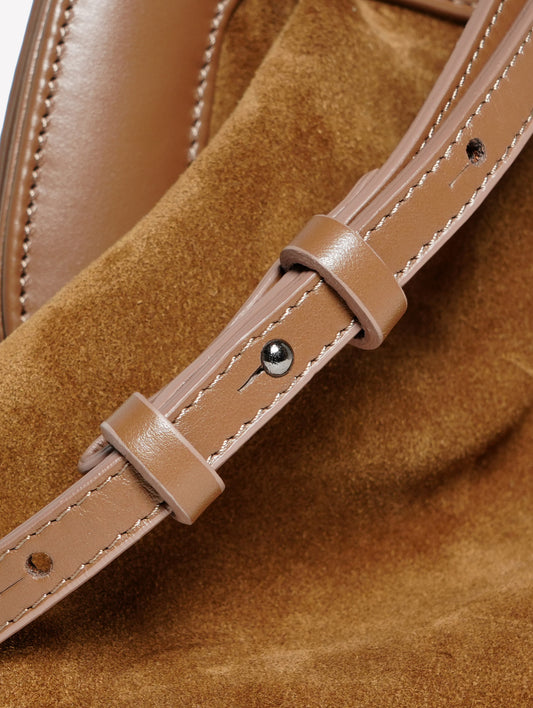 POUCH IN CAMOSCIO MARRONE OLIVA NAYARA - Marrone | Roberto Festa