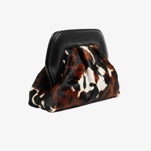 BORSA POUCH IN CAVALLINO TRICOLORE OFELIA - Multicolor | Roberto Festa