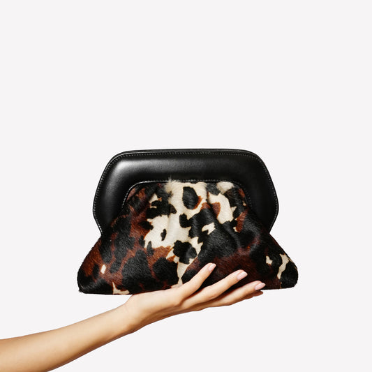 BORSA POUCH IN CAVALLINO TRICOLORE OFELIA - Multicolor | Roberto Festa