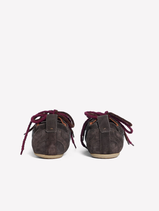 SNEAKER IN CAMOSCIO MORO OMEGA - Marrone | Roberto Festa