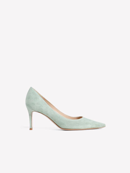 DECOLLETE' IN CAMOSCIO SALVIA CON TACCO MEDIO TIRSA - Spring Summer Preview | Roberto Festa