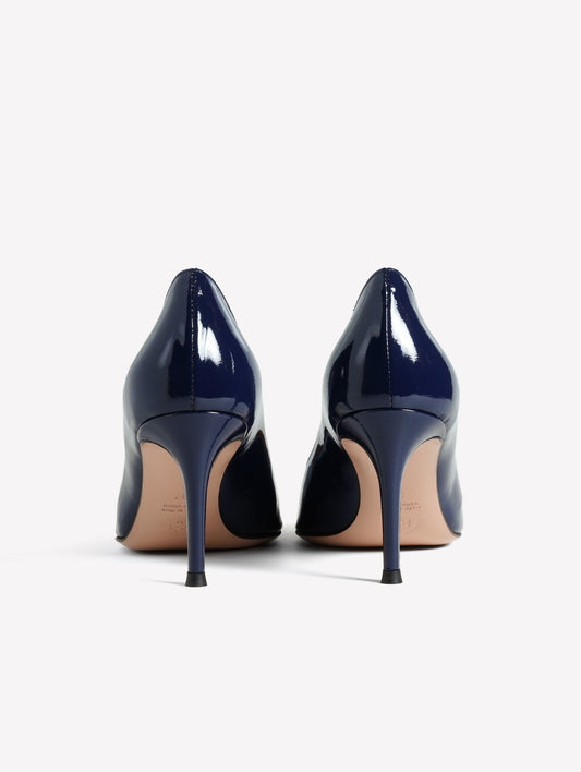 DECOLLETE' IN VERNICE BLU CON TACCO MEDIO TIRSA - Blu | Roberto Festa