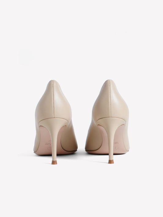 DECOLLETE' IN NAPPA NUDE CON TACCO MEDIO TIRSA - Beige | Roberto Festa