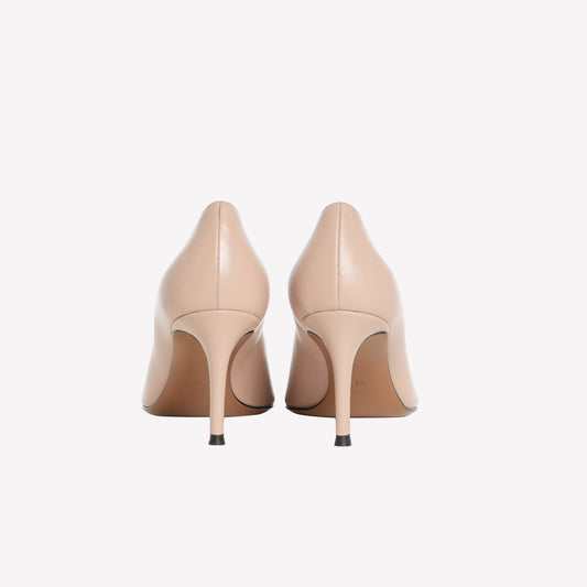 PUMP IN VITELLO NUDE CON TACCO ALTO TIRSA - Beige | Roberto Festa