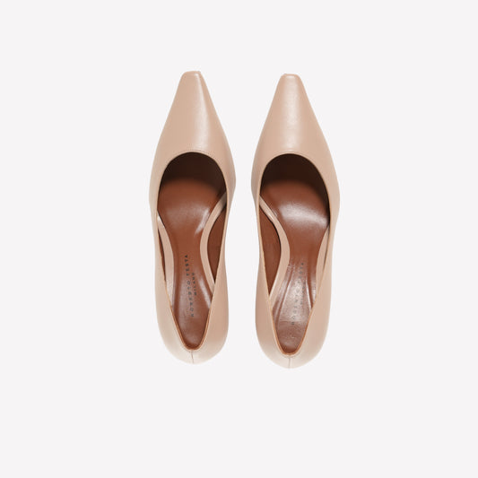 PUMP IN VITELLO NUDE CON TACCO ALTO TIRSA - Beige | Roberto Festa