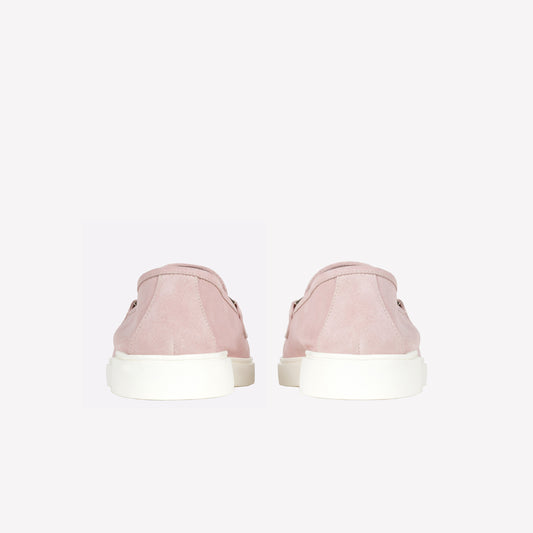MOCASSINO IN CAMOSCIO ROSA CON MORSETTO WAVE - Rosa | Roberto Festa