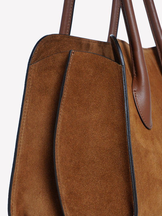 BORSA A SPALLA IN CAMOSCIO ROVERE ZETA - Marrone | Roberto Festa