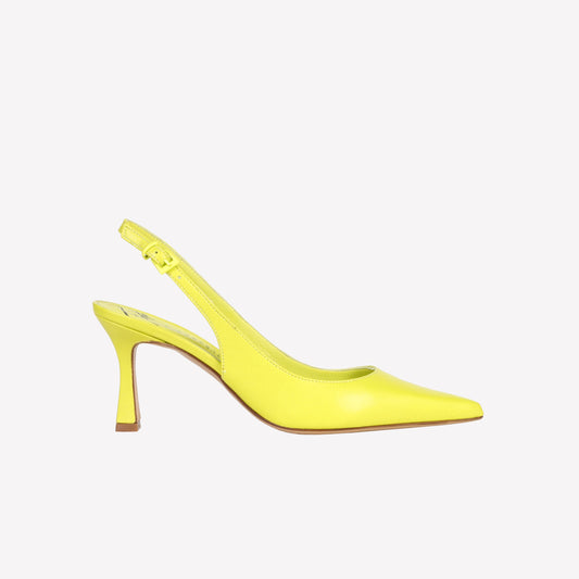 slingback in nappa lime frans - Giallo | Roberto Festa