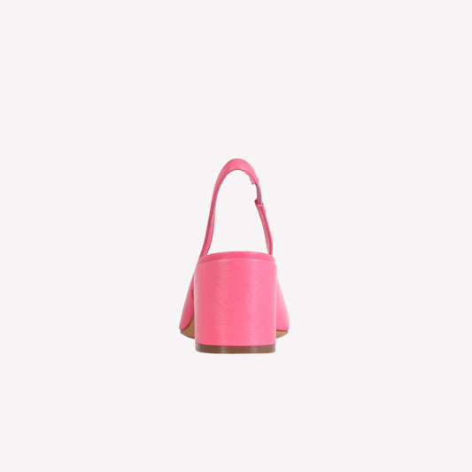 SLINGBACK IN NAPPA DOLL CON ACCESSORIO NAPPA TURQUOISE GABY - Rosa | Roberto Festa