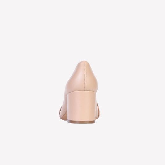 MOCASSINO CON ACCESSORIO IN NAPPA VANILLA HARABY - Beige | Roberto Festa