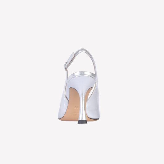 SLINGBACK IN LUXOR SILVER LAVINIA - Argento | Roberto Festa